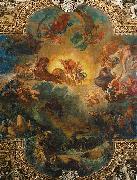 Eugene Delacroix Apollo slaying Python France oil painting artist